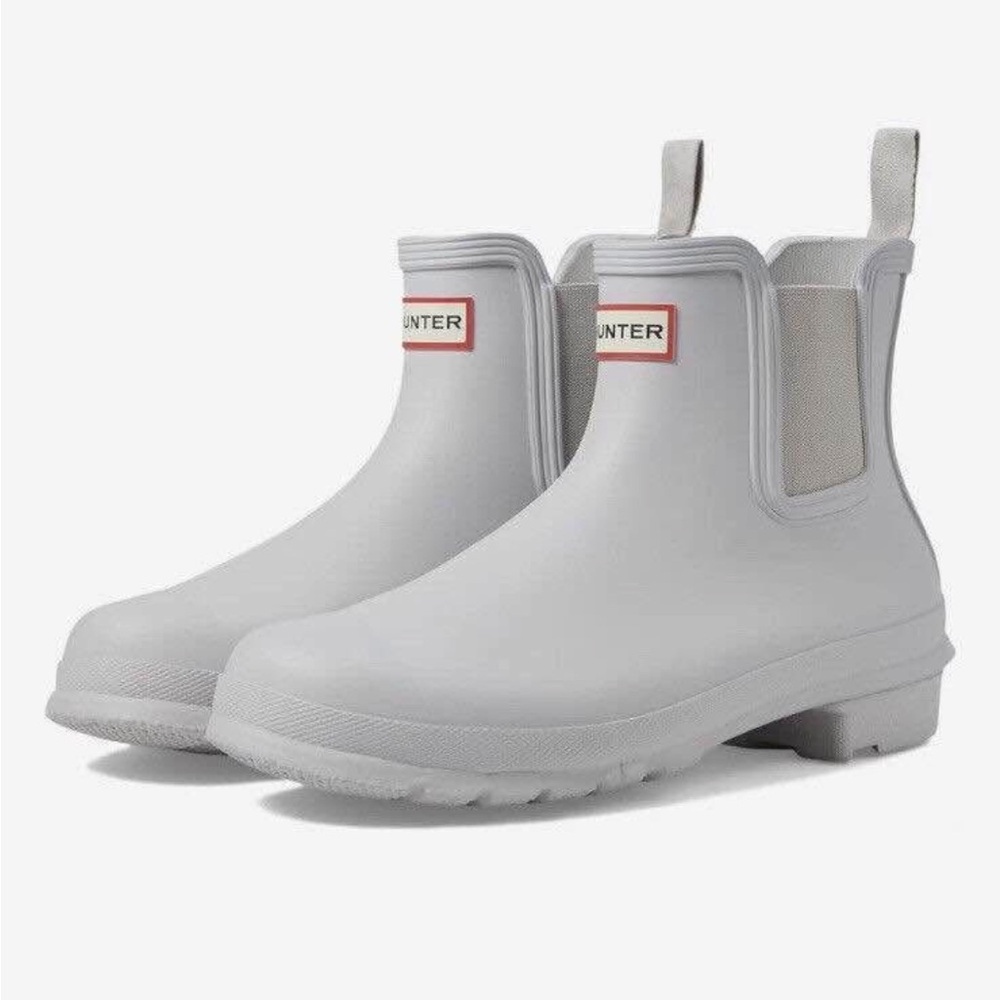 Hunter Light Gray Chelsea Boots